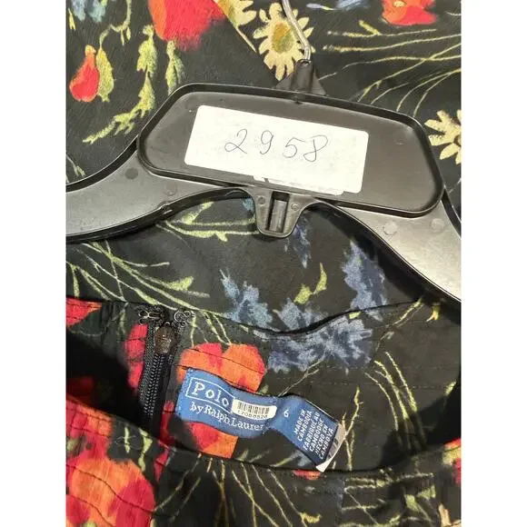 Polo Ralph Lauren Floral Corset Chiffon Maxi Dress size 6 - Picture 2 of 7